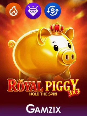 Gokkast 3x3 Royal Piggy Hold the Spin van Gamzix bij Frogger Jump